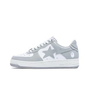 Bapesta A BATHING BAPE STA Gray White