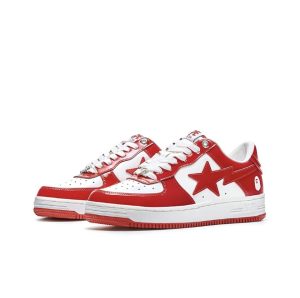 Bapesta A BATHING BAPE STA Red and white