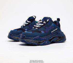 Balenciaga Triple S Clear Sole Navy