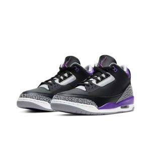 Jordan Retro 3 Black Court Purple