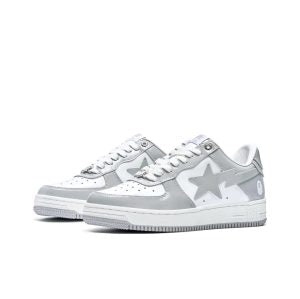 Bapesta A BATHING BAPE STA Gray White