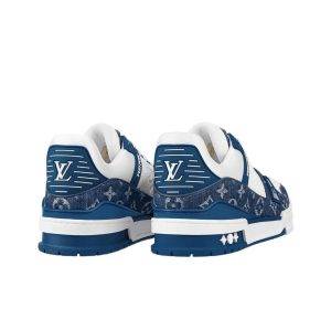 Louis Vuitton LV Trainer Monogram Denim White Blue
