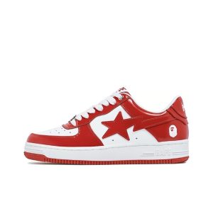 Bapesta A BATHING BAPE STA Red and white